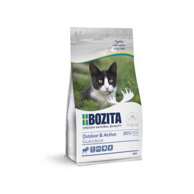 Корм сухой для активных кошек с лосем Bozita Outdoor & Active 400 г