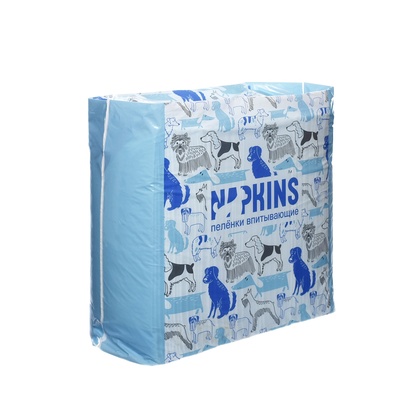 Впитывающие пеленки для собак, крупный размер Napkins Gel Diapers Large 60 х 90, 5шт