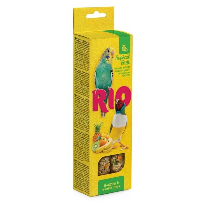 Палочки для волнистых попугаев и экзотов, 2 шт Rio Тропические фрукты 40 г