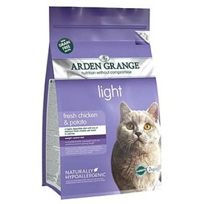 Корм для взрослых кошек беззерновой диетический Arden Grange Adult Cat Light 2 кг