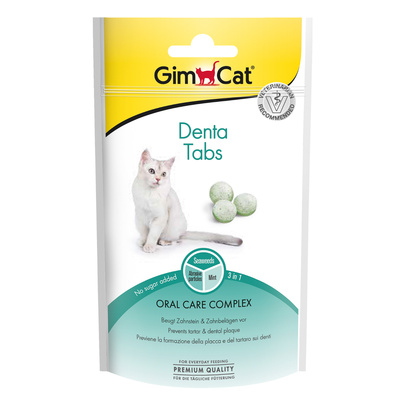 Лакомства для чистки зубов кошек Gimcat Дента Табс 44 г