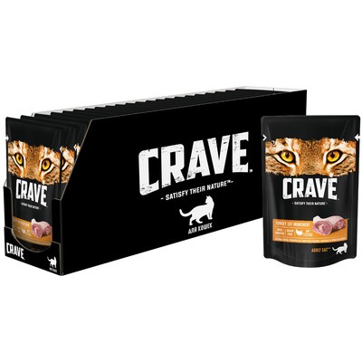 Пауч для кошек со вкусом индейки Crave Cat 70 гр