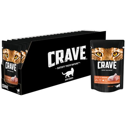 Пауч для кошек со вкусом курицы Crave Cat 70 гр