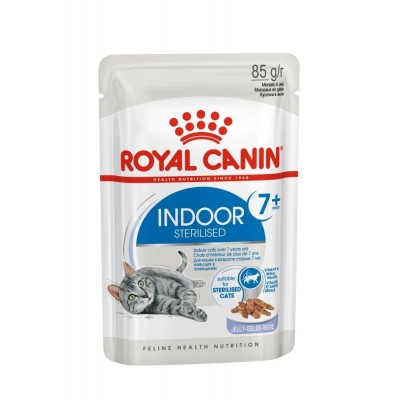 Кусочки в желе для домашних кошек 7-12 лет Royal Canin Indoor Sterilised 7+ Years Jelly 85 г