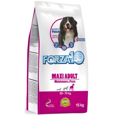 Сухой корм для взрослых собак крупных пород, беззерновой с рыбой Forza10 Maxi Adult Maintenance 15 кг