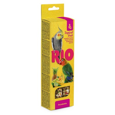 Палочки для средних попугаев, 2 шт Rio Тропические фрукты 75 г