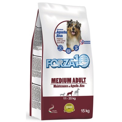 Сухой корм для взрослых собак средних и крупных пород, с ягненком и рисом Forza10 Medium Adult Maintenance 15 кг