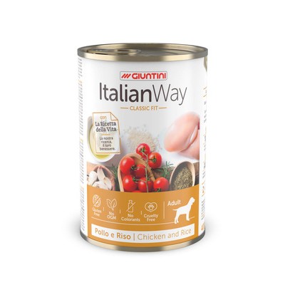 Консервы для собак с курицей,томатами и рисом Italian Way CLASSIC CHICKEN/RICE 150 г