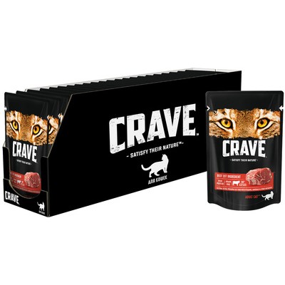 Пауч для кошек со вкусом говядины Crave Cat 70 гр