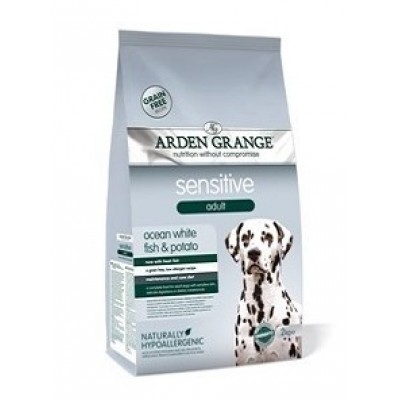 Корм для взрослых собак с деликатным желудком или чувствительной кожей Arden Grange Adult Dog Sensitive 6 кг