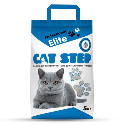Комкующийся бентонитовый наполнитель Cat Step Professional Elite 5 кг