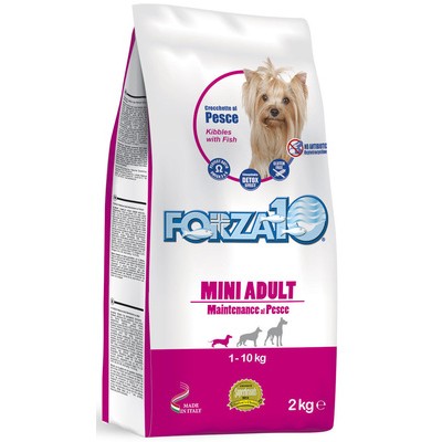 Сухой корм для взрослых собак мелких пород, беззерновой с рыбой Forza10 Mini Adult Maintenance 4 кг
