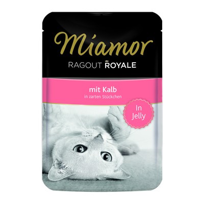 Пауч для кошек с телятиной, кусочки в желе Miamor Ragout Mit Kalb 100 г