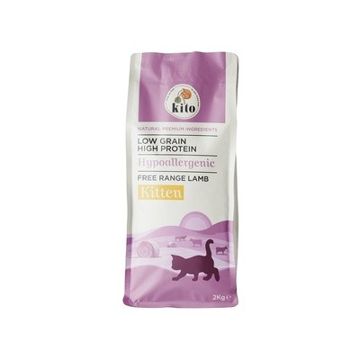 Для щенков с ягненком свободного выпаса Kito Kitten Cat Food Grass-Fed Lamb 2,5 кг