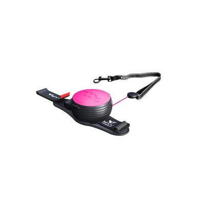 Поводок-рулетка для собак, неоновый розовый, размер S Lishinu Оriginal Neon Pink 5-7 кг