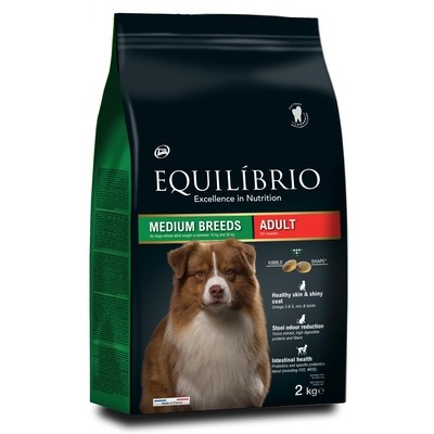 Сухой корм для взрослых собак средних пород с мясом птицы Equilibrio Adult Medium Breed 2 кг