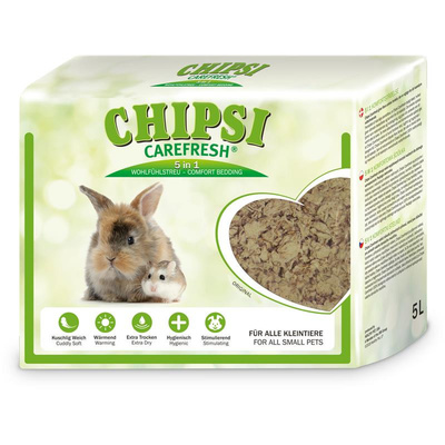 Наполнитель подстилка натуральный бумажный для мелких домашних животных и птиц Carefresh CHIPSI Original 14 л