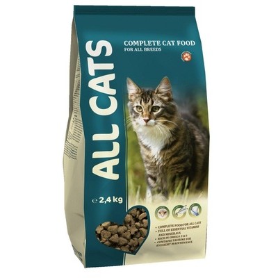 Корм для кошек (полнорационный) All Cats Complete cat food 2,4 кг