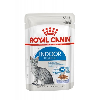 Кусочки в желе для домашних кошек 1-7 лет Royal Canin Indoor Sterilised Jelly 85 г