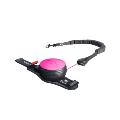 Поводок-рулетка для собак, неоновый розовы, размер L Lishinu Bungee Neon Pink 13-40 кг