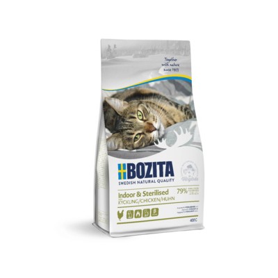 Корм сухой для стерилизованных и малоподвижных кошек с курицей Bozita Indoor & Sterilised 400 г