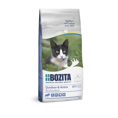 Корм сухой для активных кошек с лосем Bozita Outdoor & Active 2 кг