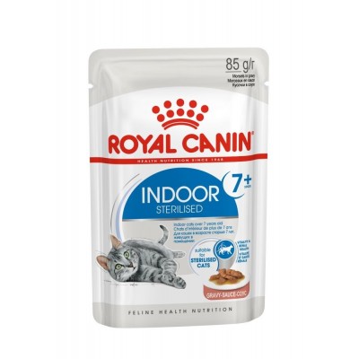 Кусочки в соусе для домашних кошек 7-12 лет Royal Canin Indoor Sterilised 7+ Years Gravy 85 г