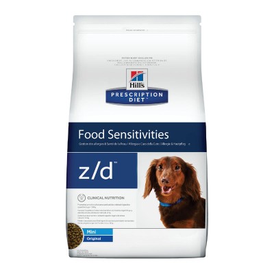 Диета для собак мелких пород для лечения острых пищевых аллергий Hills Prescription Diet Food Sensitivities z/d 1,5 кг
