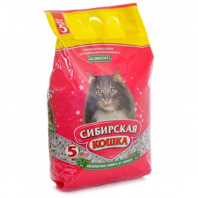 Впитывающий наполнитель Сибирская кошка Комфорт 2,6 кг