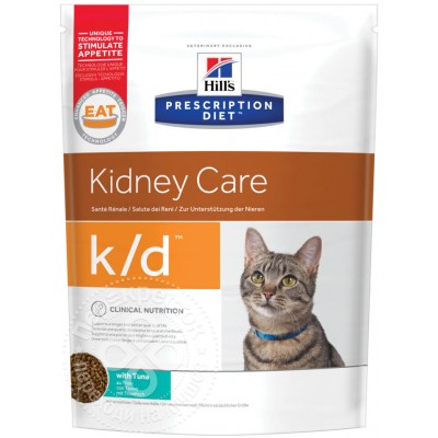 Диета для кошек для лечения заболеваний почек, профилактика МКБ  Hills Prescription Diet Kidney Care k/d 400 г