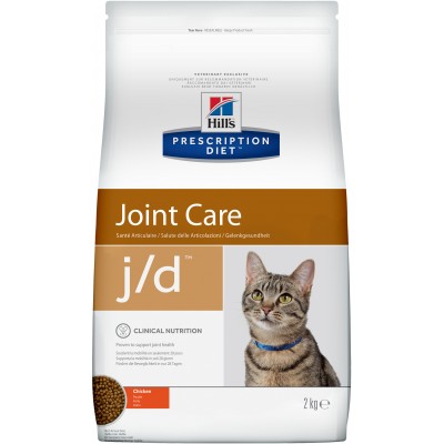 Диета Корм сухой для кошек лечение заболеваний суставов Hills Adult Cat j/d Chicken 2 кг