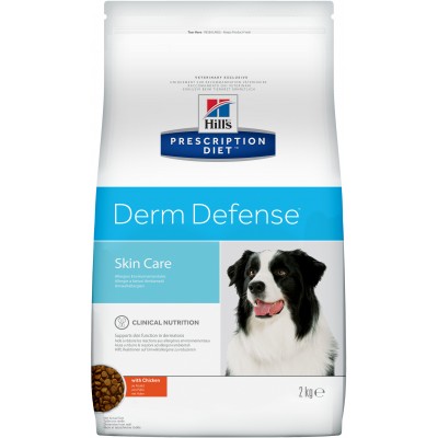 Диета Корм сухой для собак для защиты кожи Hills Adult Dog ChickenDerm Defense 2 кг