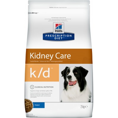 Диета Корм сухой для собак, для лечение заболеваний почек Hills Adult Dog k/d Chicken 2 кг