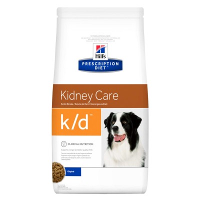 Диета Корм сухой для собак, для лечение заболеваний почек Hills Adult Dog k/d Chicken 12 кг