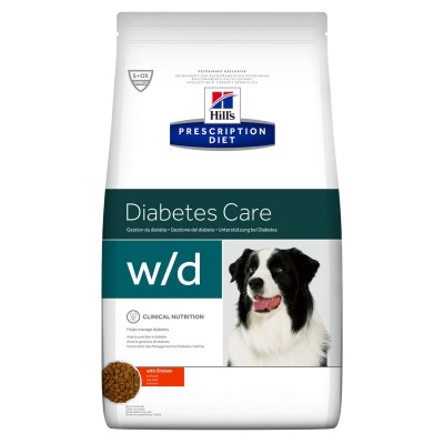 Диета Корм сухой для собак лечение сахарного диабета, запоров, колитов Hills Adult Dog w/d Chicken 12 кг