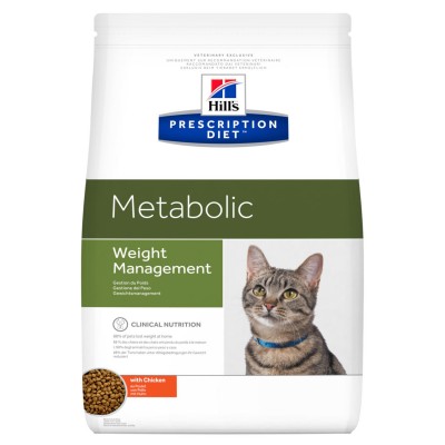 Диета Корм сухой для кошек для коррекции веса Hills Adult Cat Metabolic Chicken 250 г
