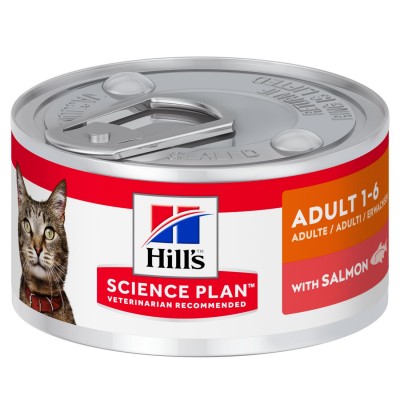 Консервы для кошек с лососем Hills Canned Adult Cat Salmon 82 г