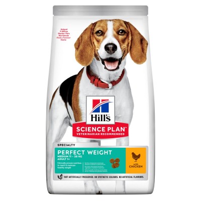Корм сухой для собак идеальный вес Hills Adult Dog Perfect Weight Medium 12 кг