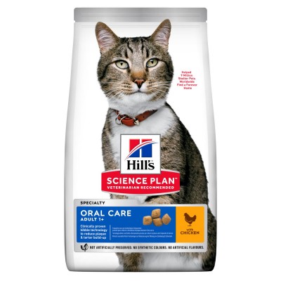 Корм сухой для кошек Уход за полостью рта Hills Adult Cat Oral Care Chicken 1,5 кг