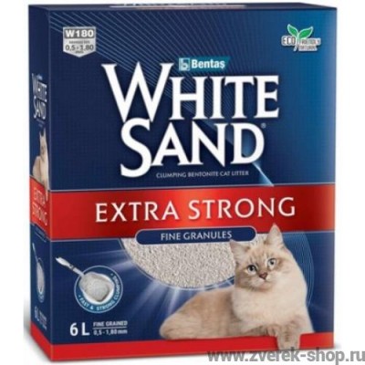Комкующийся наполнитель "Экстра", без запаха White Sand Экстра 5,1 кг