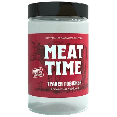 Лакомство для собак "Трахея Говяжья" Meat Time Delicious Tube 50 г