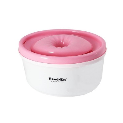 Автоматическая поилка фонтан, розовая Feedex Auto-watering Fountain Pink 3 л
