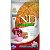 N&d Ancestral Grain Dog, Chicken & Spelt & Oats & Pomegranate Senior Medium & Maxi