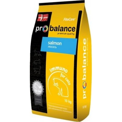 Корм сухой для кошек лосось ProBalance Immuno Protection 10 кг