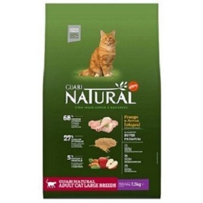 Корм для взрослых кошек крупных пород с цыпленком и рисом Guabi Natural Adult Cat Food Large Breeds 7,5 кг