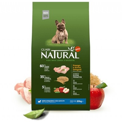 Корм для взрослых собак мелких пород с цыпленком и рисом Guabi Natural Adult dog’s Miniature and Small Breeds 20 кг