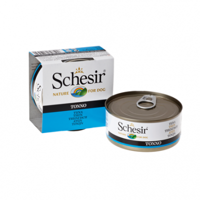 Консервы для взрослых собак Schesir Филе для взрослых собак всех пород (с тунцом) 150 гр