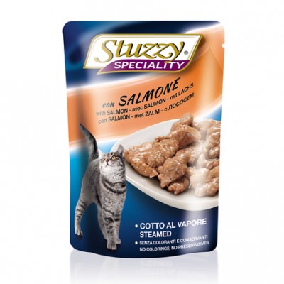 Кусочки филе в соусе для взрослых кошек с лососем Stuzzy Speciality 100 г