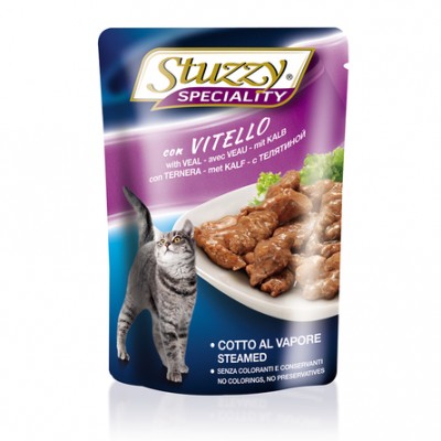 Кусочки филе в соусе для взрослых кошек с телятиной Stuzzy Speciality 100 г