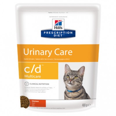 Диета для кошек для профилактики МКБ струвиты Hills Prescription Diet Urinary Care c/d 400 г
